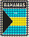 Bahamas - Flag : Sticker