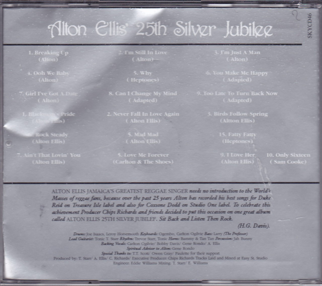 Alton Ellis...25th Silver Jubilee CD - Reggae Land Muzik Store