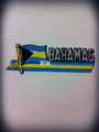Bahamas Flag Cut Out : Embroidered Patch