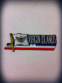 Virgin Islands Flag Cut Out : Embroidered Patch