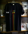 Rasta Stripe & Lion - T Shirt (Black)