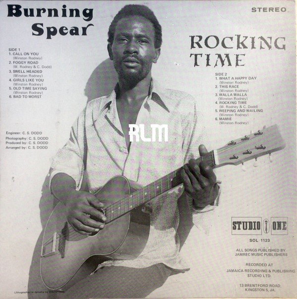Burning Spear : Rocking Time LP - Reggae Land Muzik Store
