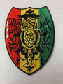 Rasta - Crest : Embroidered Patch