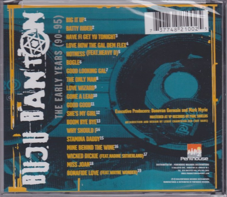 Buju Banton : The Early Years CD - Reggae Land Muzik Store