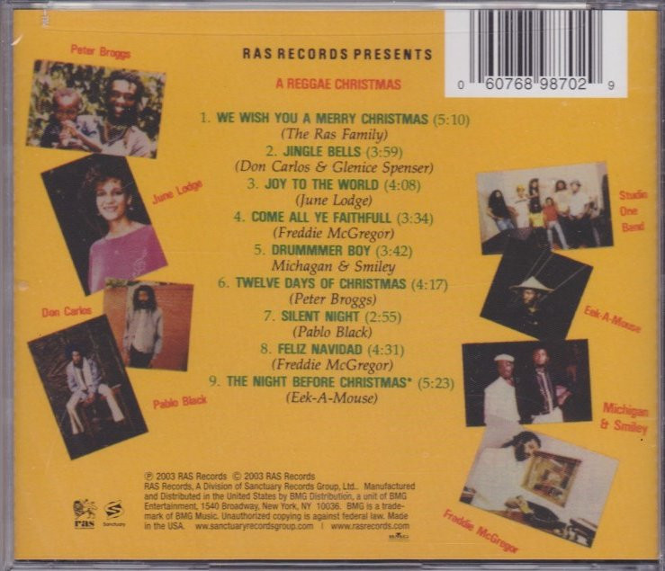 洋楽 Ras Records Presents: A Reggae Christmas Ras Records Presents: A Reggae Christmas – Vinyl (LP