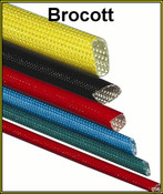 Acrylic Coated Woven Glass Sleeving - 2.0mm (Per Meter)