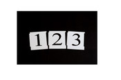 25mm 'Times New Roman' Font, Number Set - Interlinking Mylar Polyester Stencil Kit, Alphabet Template