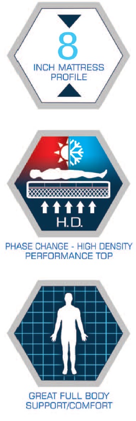 Vista 8 Inch Mattress Digital Air Bed