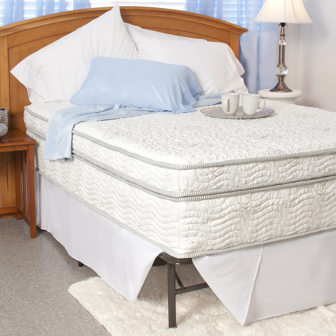 OrthoTherapy 13 Inch Gel Hybrid Euro Box Top Memory Foam/Coil Mattress