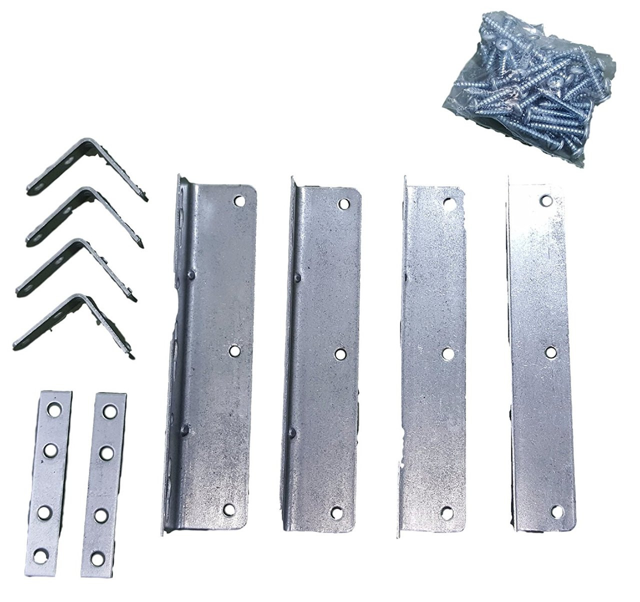 Waterbed Hardware Brackets & Screws for California King, Queen & Super
