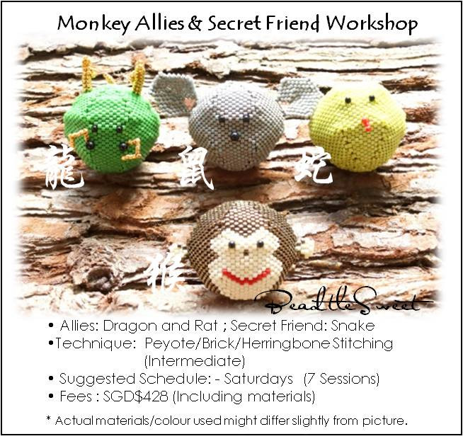 Jewelry Making Course Monkey Allies And Secret Friend Stitching