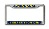 Chief Petty Officer License Plate Frame. Proudly Made in the USA!