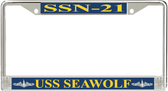 USS Seawolf SSN-21 License Plate Frame