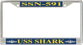 USS Shark SSN-591 License Plate Frame