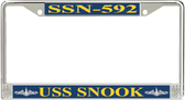 USS Snook SSN-592 License Plate Frame