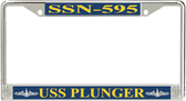 USS Plunger SSN-595 License Plate Frame