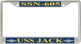 USS Jack SSN-605 License Plate Frame