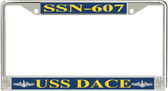 USS Dace SSN-607 License Plate Frame