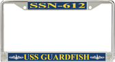 USS Guardfish SSN-612 License Plate Frame