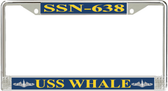 USS Whale SSN-638 License Plate Frame