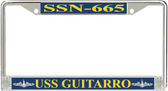 USS Guitarro SSN-665 License Plate Frame