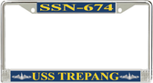 USS Trepang SSN-674 License Plate Frame