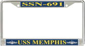 USS Memphis SSN-691 License Plate Frame