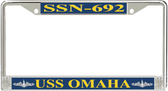 USS Omaha SSN-692 License Plate Frame