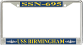 USS Birmingham SSN-695 License Plate Frame
