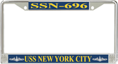 USS New York City SSN-696 License Plate Frame