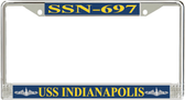 USS Indianapolis SSN-697 License Plate Frame