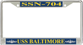 USS Baltimore SSN-704 License Plate Frame