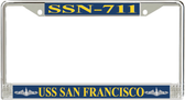 USS San Francisco SSN-711 License Plate Frame