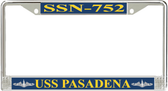 USS Pasadena SSN-752 License Plate Frame