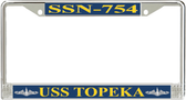 USS Topeka SSN-754 License Plate Frame