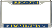 USS Virginia SSN-774 License Plate Frame