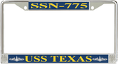 USS Texas SSN-775 License Plate Frame