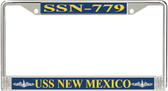 USS New Mexico SSN-779 License Plate Frame