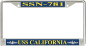 USS California SSN-781 License Plate Frame