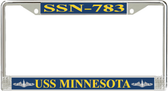 USS Minnesota SSN-783 License Plate Frame
