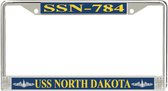 USS North Dakota SSN-784 License Plate Frame