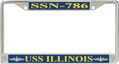 USS Illinois SSN-786 License Plate Frame