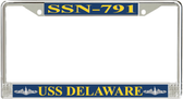 USS Delaware SSN-791 License Plate Frame