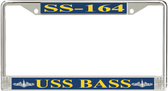 USS Bass SS-164 License Plate Frame
