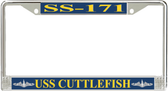 USS Cuttlefish SS-171 License Plate Frame