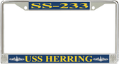 USS Herring SS-233 License Plate Frame
