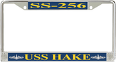 USS Hake SS-256 License Plate Frame