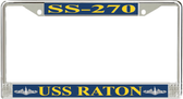 USS Raton SS-270 License Plate Frame