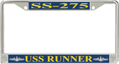 USS Runner SS-275 License Plate Frame