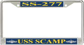 USS Scamp SS-277 License Plate Frame